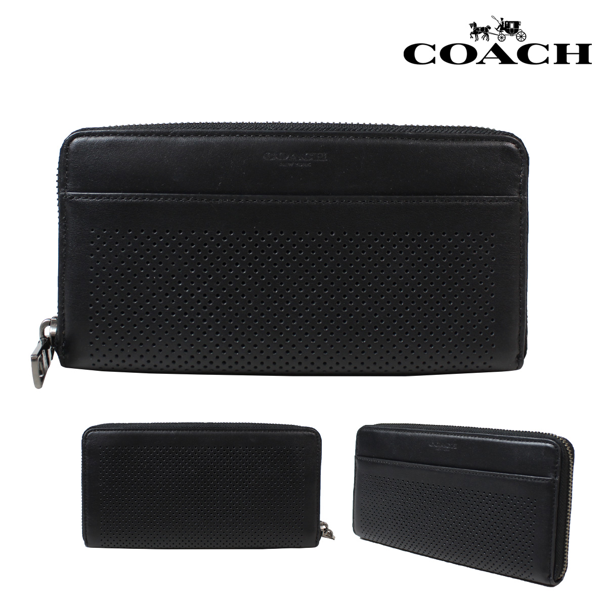 Sugar Online Shop: Coach COACH mens wallet wallet F75222 black | Rakuten Global Market