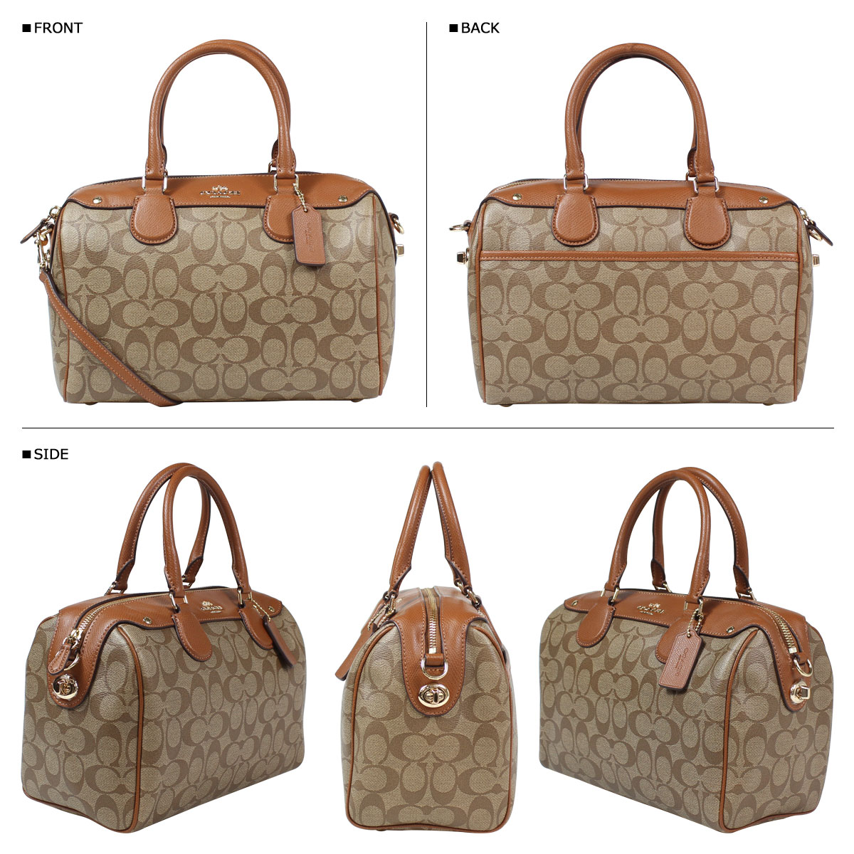 Sugar Online Shop: Coach COACH bag handbag bag F36187 khaki / saddle ladies | Rakuten Global Market