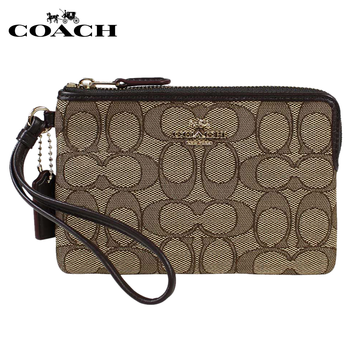 Sugar Online Shop: COACH coach purse bag pouch F54627 khaki / Brown ladies | Rakuten Global Market