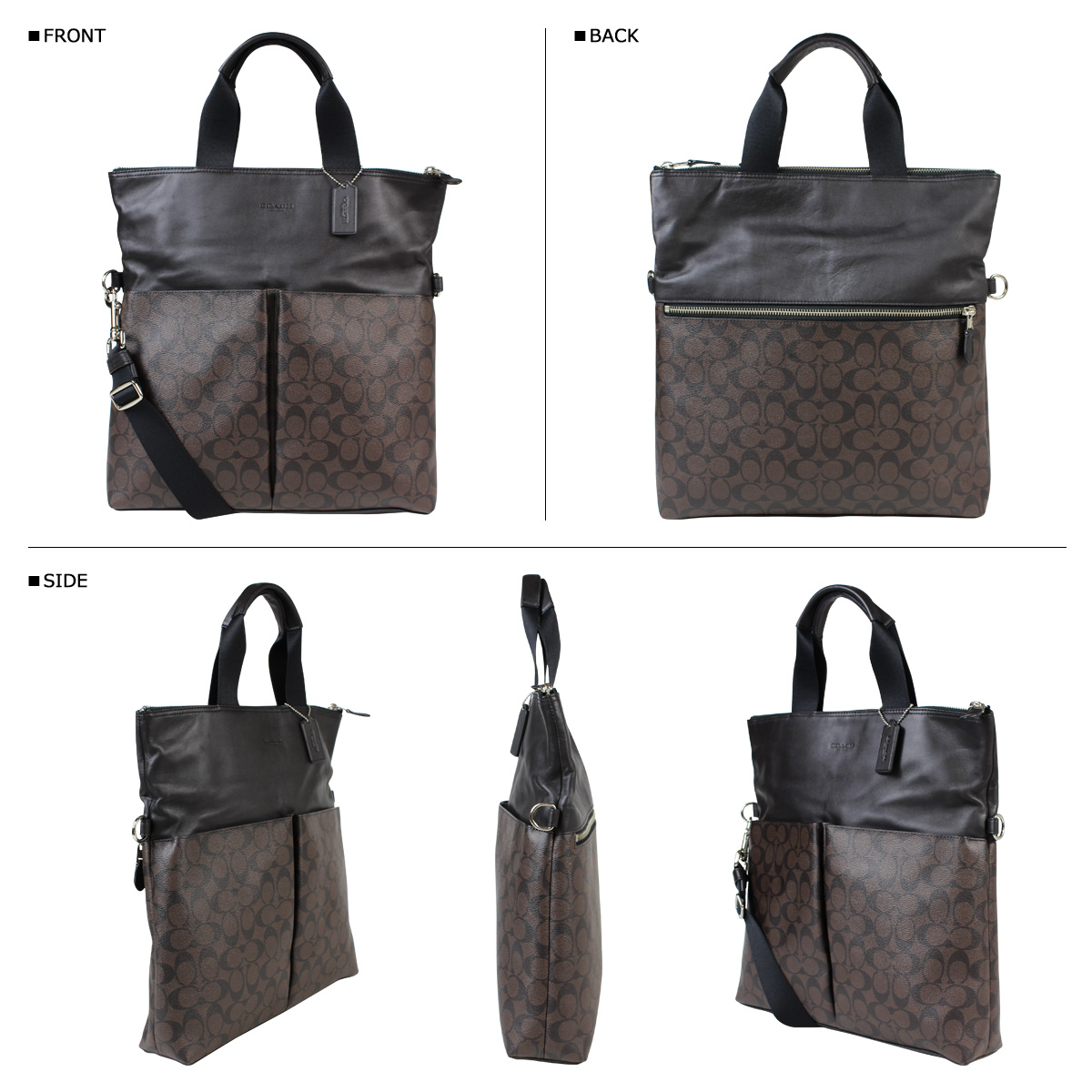 Sugar Online Shop: [SOLD OUT] COACH coach mens bag tote bag F54774 mahogany x Brown | Rakuten ...