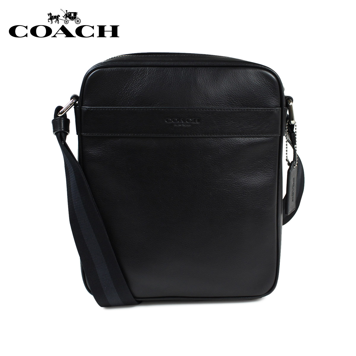 Coach コーチ クロックバンド クロックス メンズ バッグ ショルダーバッグ F547 ブラック ウェッジ 9 7 再入荷 シュガーオンラインショップ 最大1000円offクーポン配布 送料無料 コーチ アウトレット Coach 正規 通販