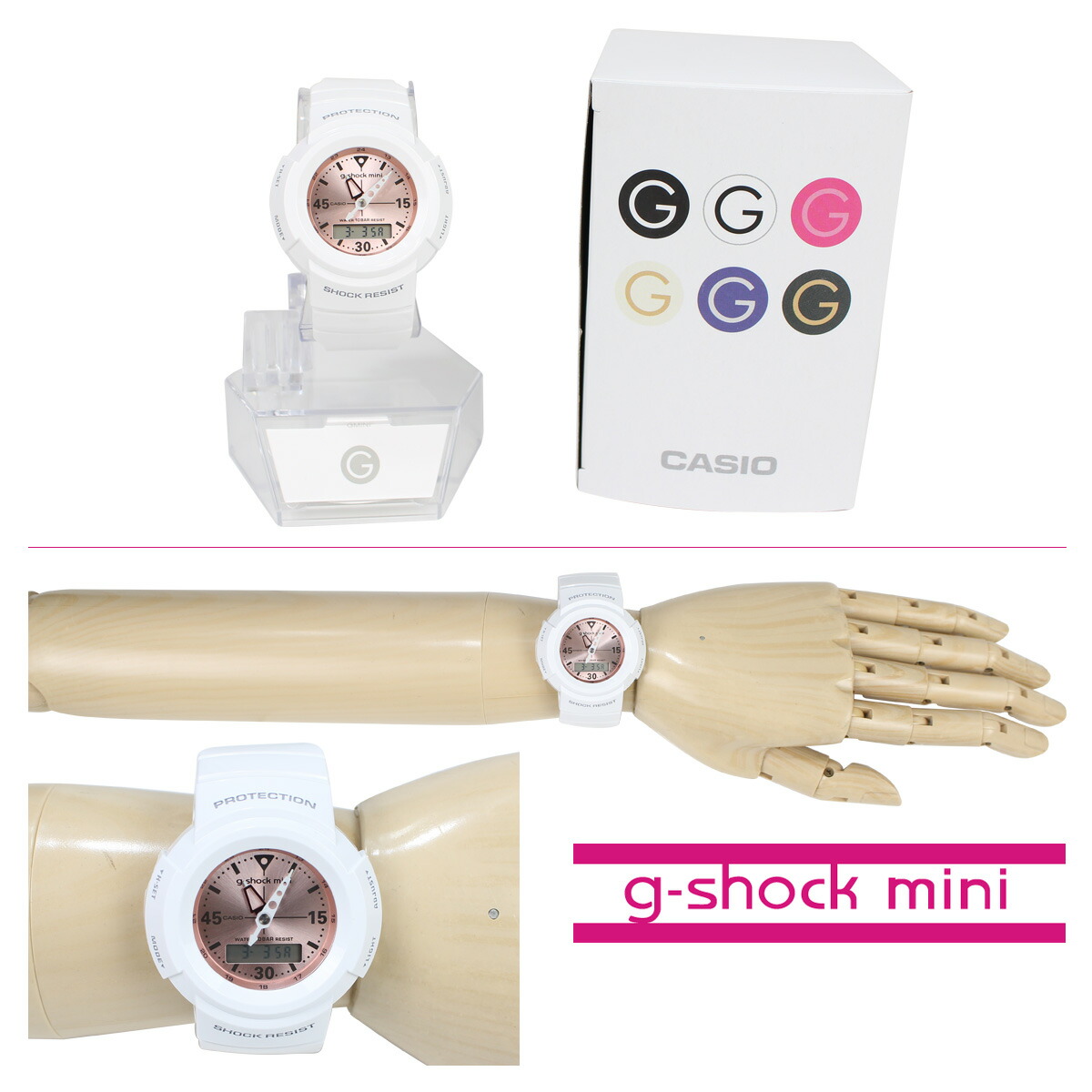 メール便なら送料無料 最大600円offクーポン Casio カシオ G Shock Mini 腕時計 Gmn 500 7b2jr ジーショック ミニ Gショック G ショック レディース 正規激安 Aerodynamicinc Com