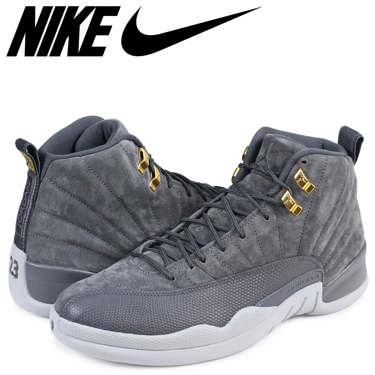 jordans 12 gray