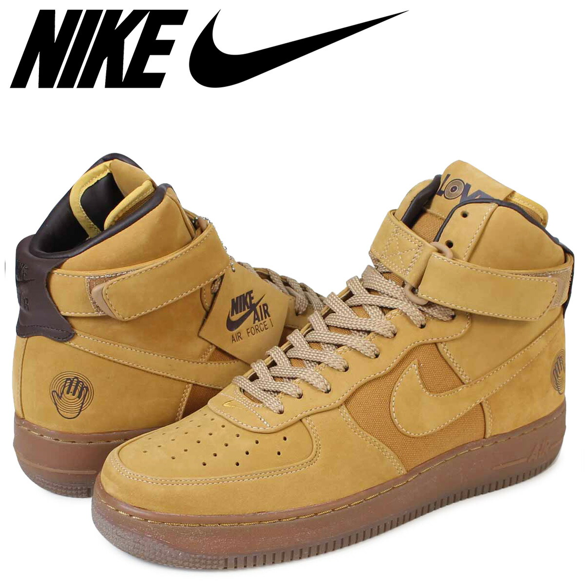 NIKE Nike air force 1 sneakers AIR FORCE 1 HIGH PREMIUM 318,431-771 low men shoes brown NIKE Nike air force 1 sneakers AIR FORCE 1 HIGH PREMIUM 318,431-771 low men shoes brown