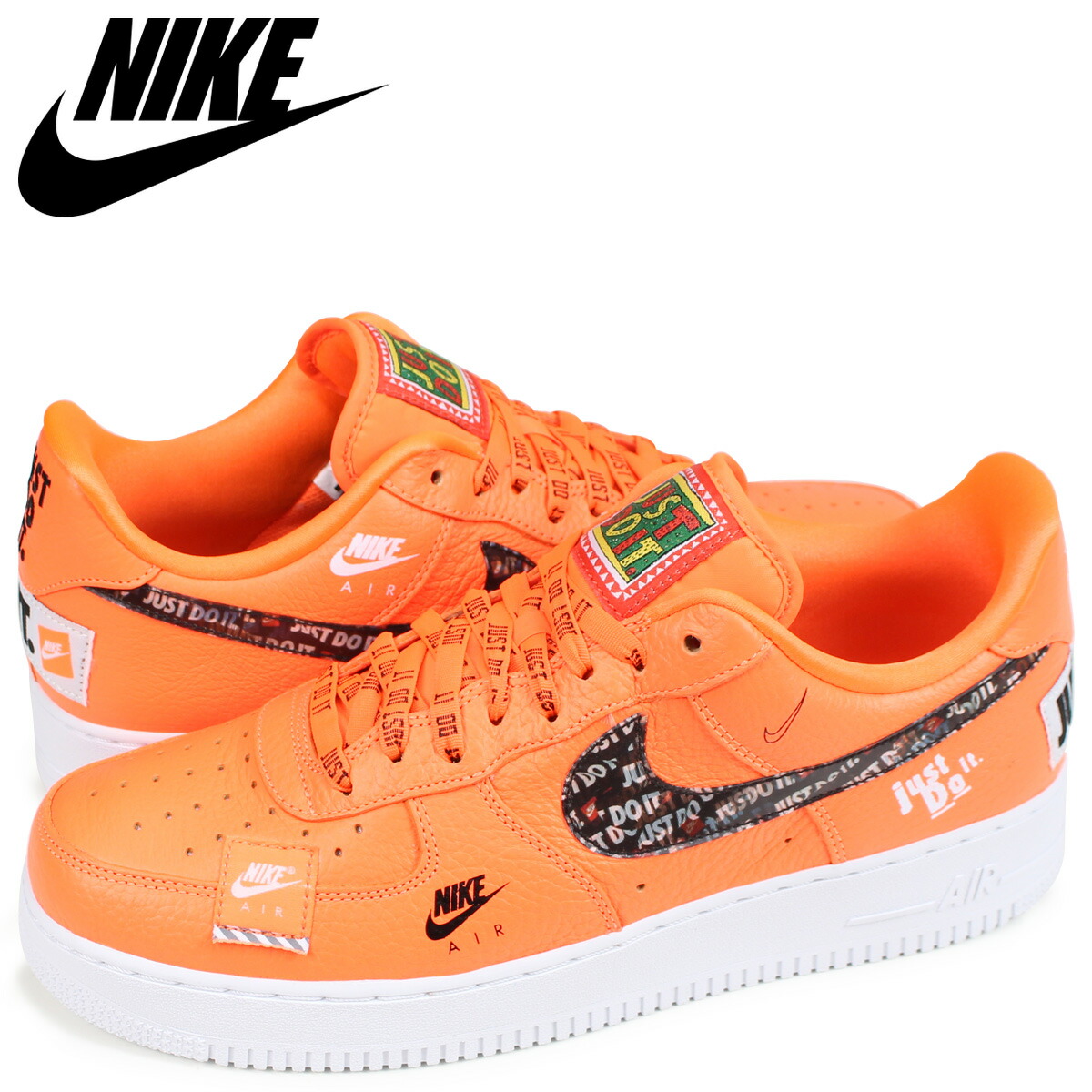 nike air force 1 just do it pack orange