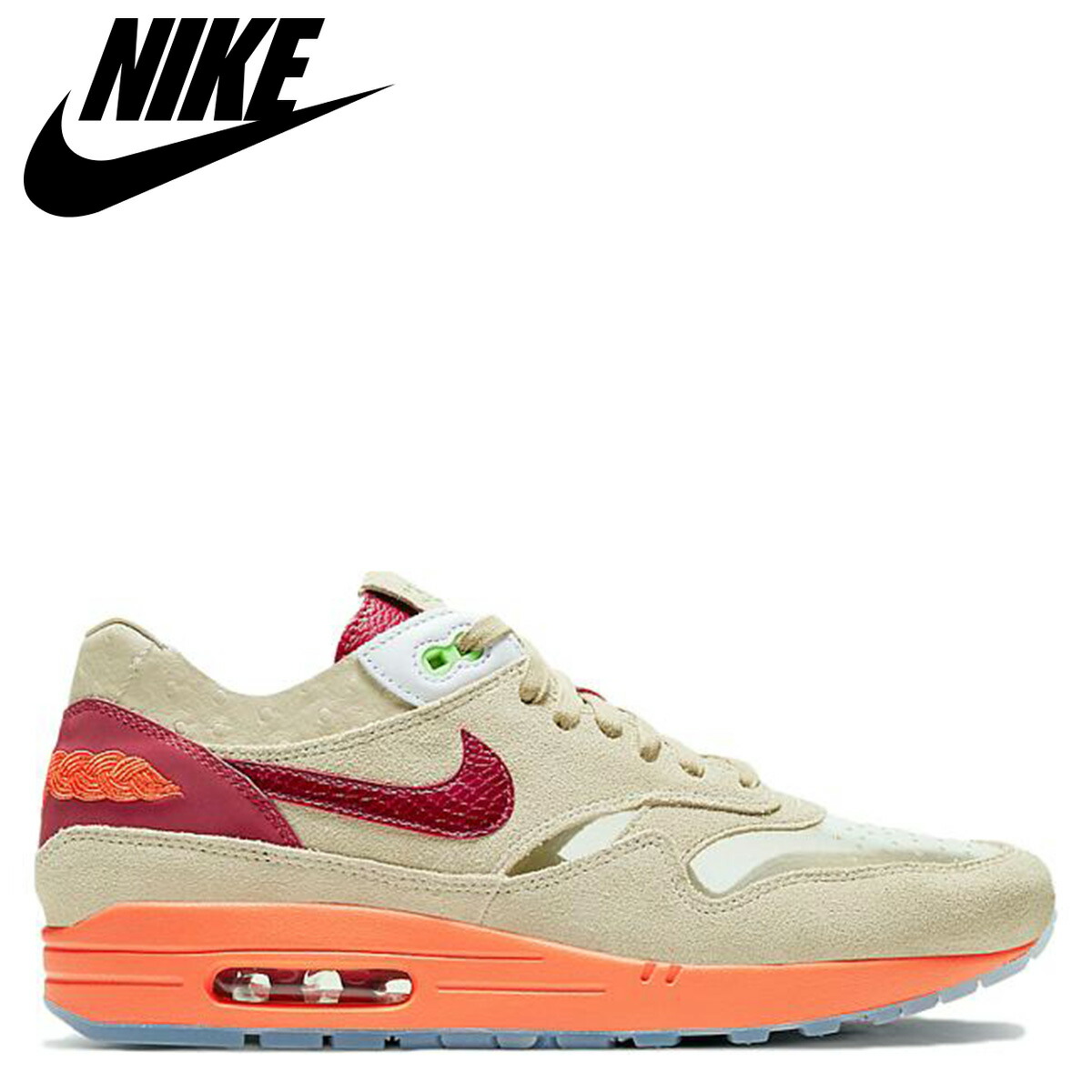 最適な材料 楽天市場 Nike ナイキ エアマックス1 クロット スニーカー メンズ コラボ Air Max 1 Clot Kiss Of Death ベージュ Dd1870 100 Zzi 返品不可 シュガーオンラインショップ 独創的 512qs Com