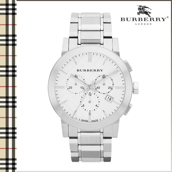 burberry watch mens silver