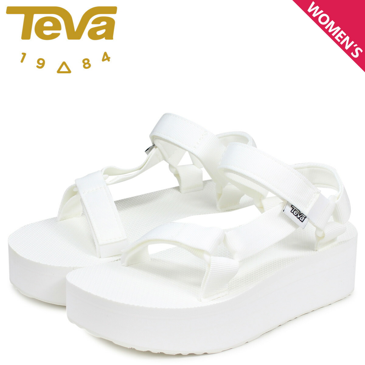 teva bright white flatform universal sandals