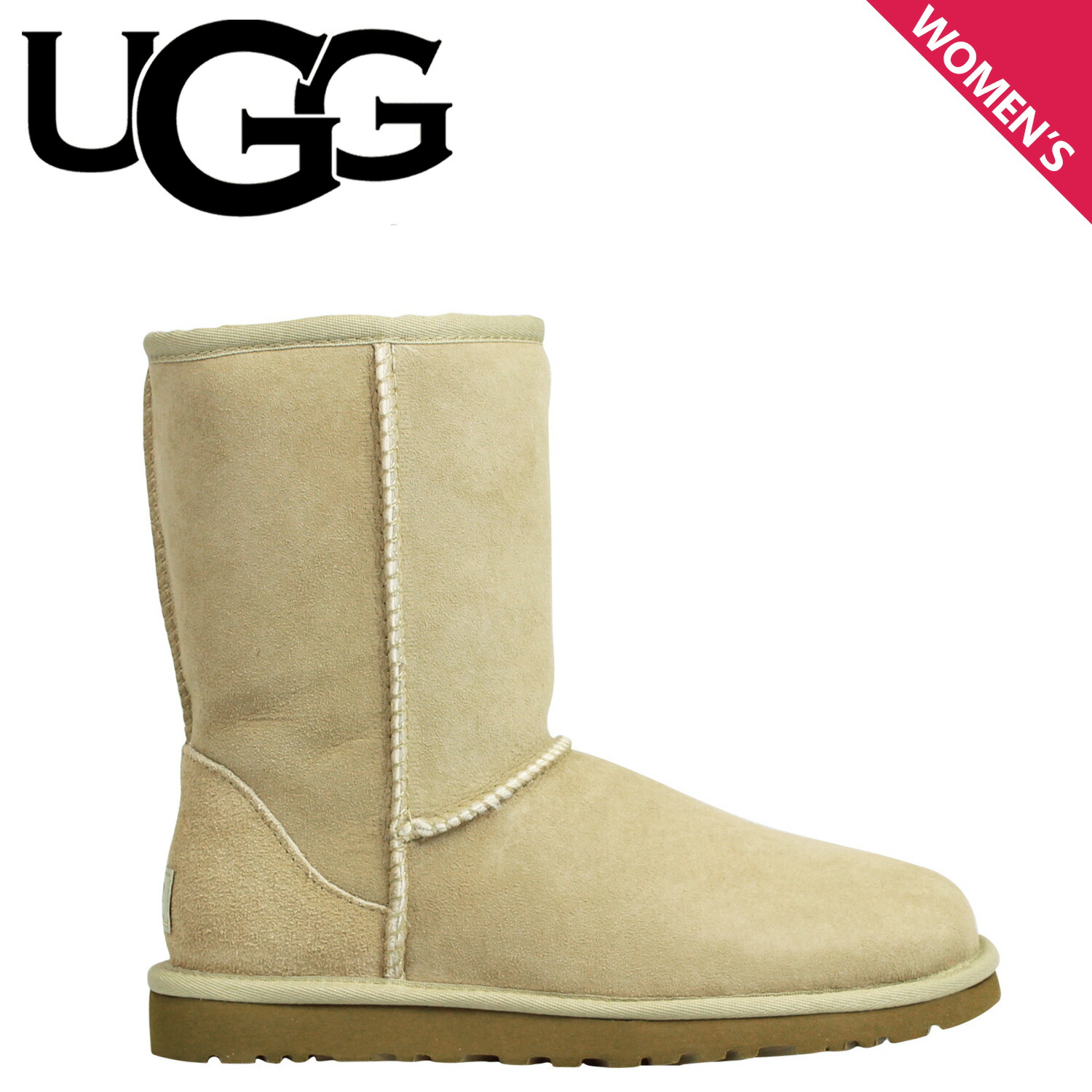 魅力的な アグ Ugg クラシック ショート 2 ムートンブーツ レディース Womens Classic Short Ii ベージュ 55 Fucoa Cl