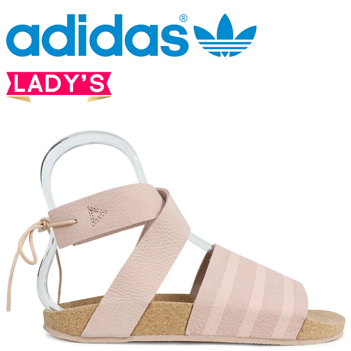 楽天市場 最大600円offクーポン Adidas Originals アディレッタ アディダス レディース サンダル Adilette Ankle Wrap W Cm8168 ピンク オリジナルス シュガーオンラインショップ