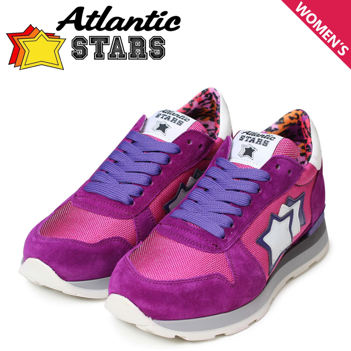 レディース ピンク 靴 アトランティックスターズ GEMMA CFG-63VI スニーカー パープル ジェンマ Atlantic STARS 【最大800円OFFクーポン!】