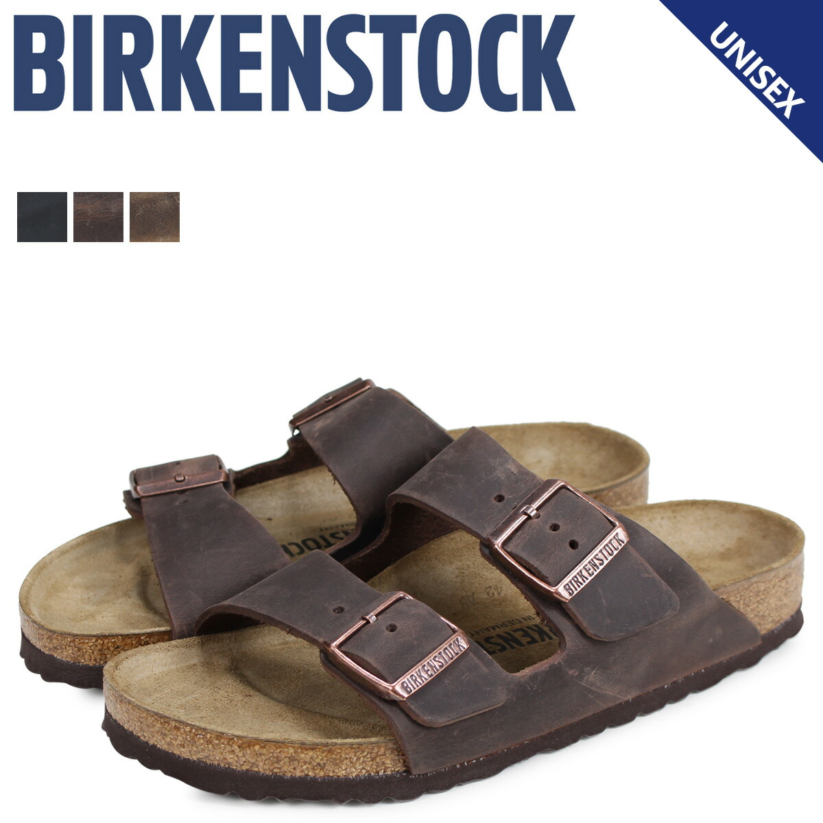BIRKENSTOCK ビルケンシュトック アリゾナ サンダル メンズ レディース ARIZONA ビルケン レザー 普通幅 細幅