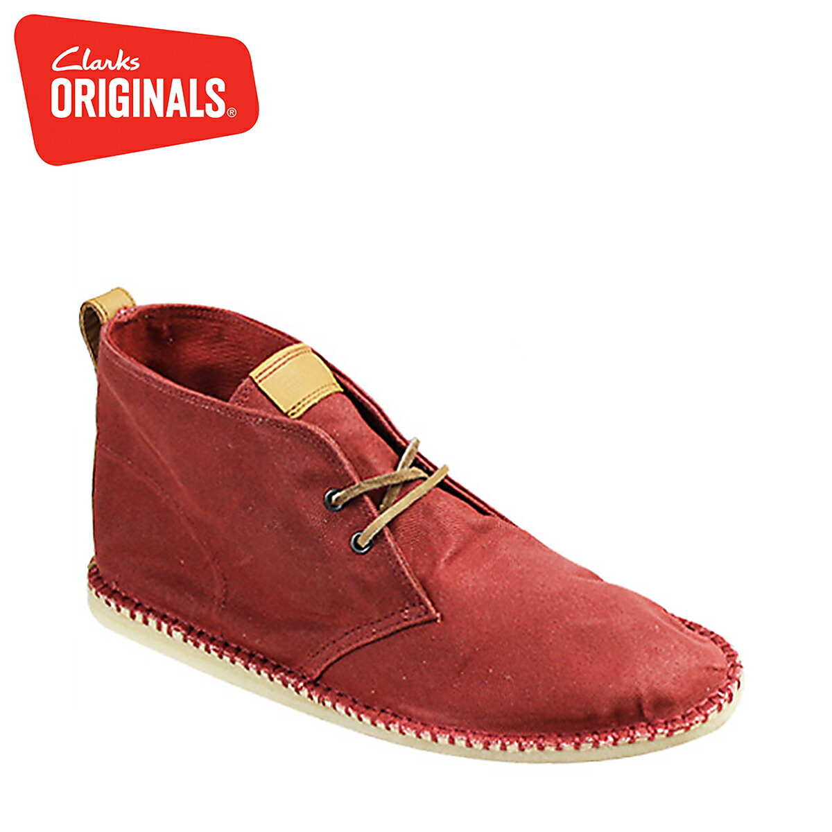 red clarks boots