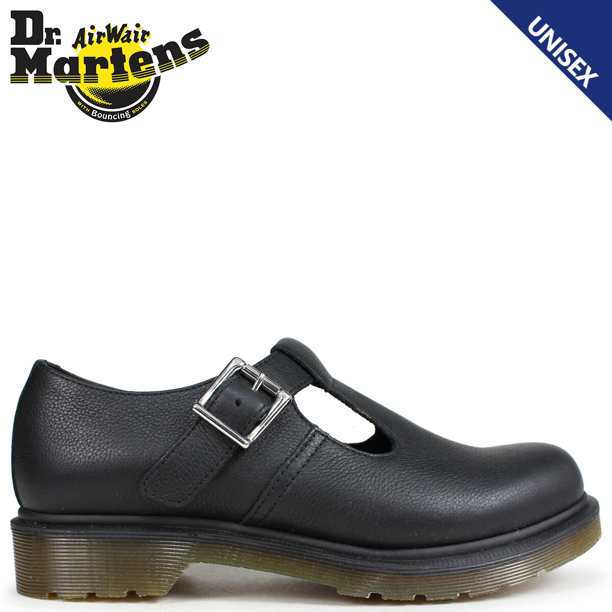 新規購入 Dr Martens ポーリー レディース メンズ ドクターマーチン シューズ Polley Virginia R ブラック 黒 シュガーオンラインショップ 高級感 Artshop Urbanbug Net