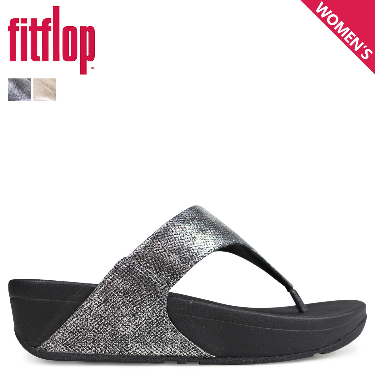 Fitting FLOP sandals FitFlop Lulu LULU TOE THONG SANDALS SHIMMER PRINT Lady's K64 black black brown Fitflop Online Kaufen Günstig FitFlop Shimmer Crystal