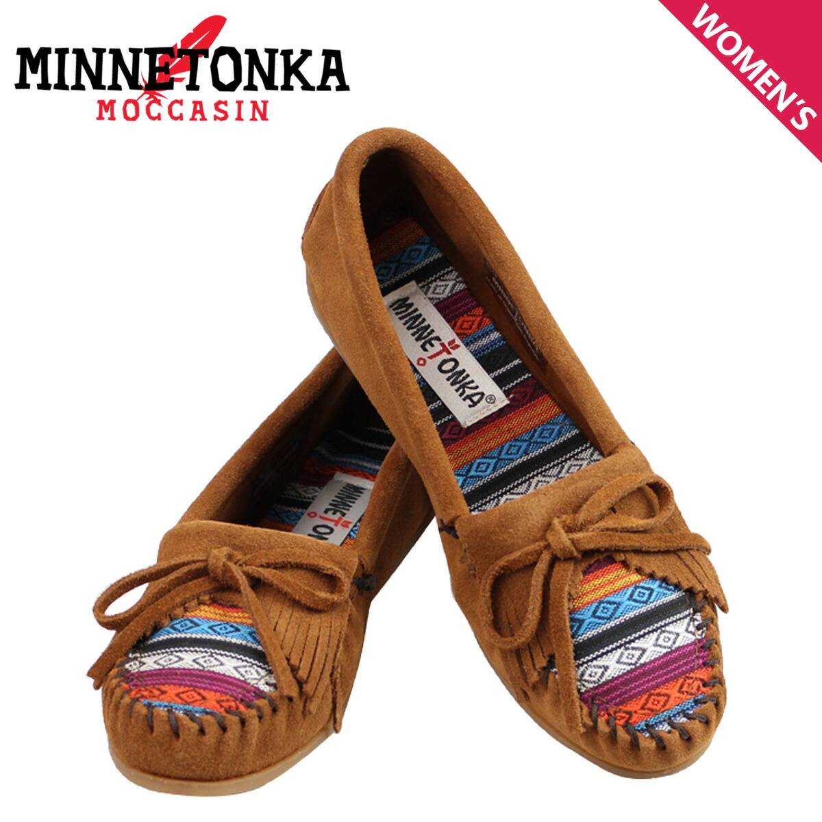 市場 ミネトンカ スエード ハードソール モカシン MINNETONKA キルティ