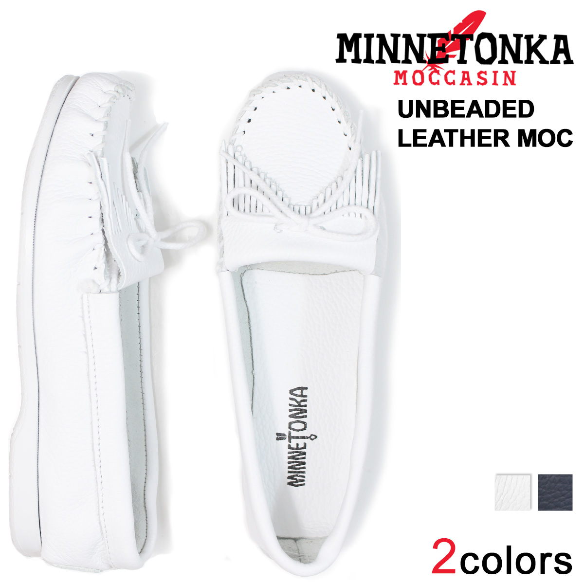 ミネトンカ Minnetonka レディース レザー モカシン アンビーデッド Unbeaded