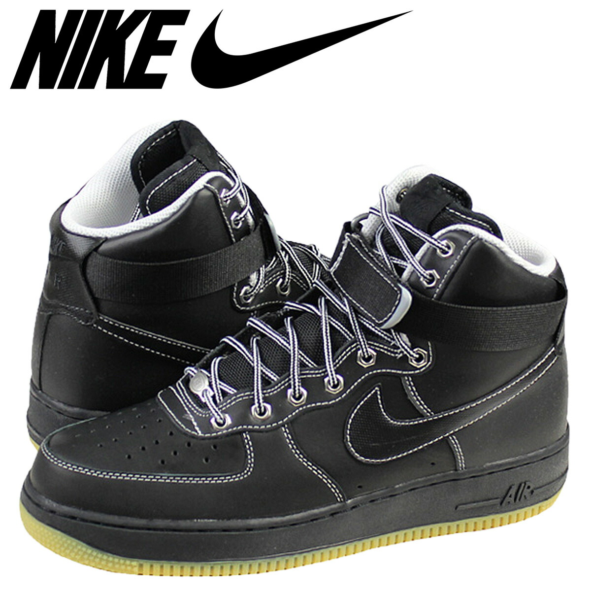 NIKE Nike air force sneakers AIR FORCE 1 HI 07 air force 1 high 315,121-028 men's shoes black black NIKE Nike air force sneakers AIR FORCE 1 HI 07 air force 1 high 315,121-028 men's shoes black black