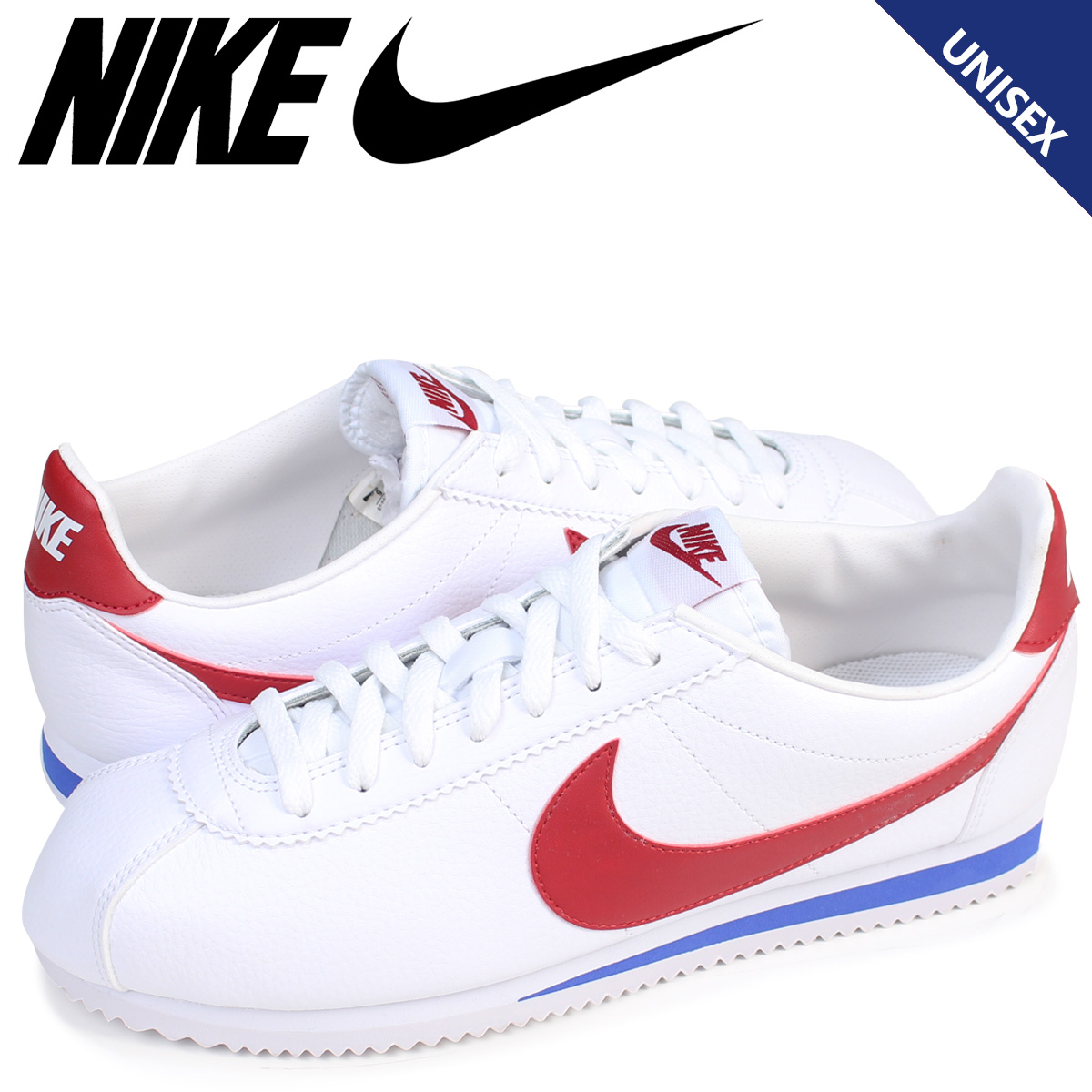 NIKE ナイキ コルテッツ クラシック メンズ レディース スニーカー CLASSIC CORTEZ LEATHER 749571-154 ホワイト 白