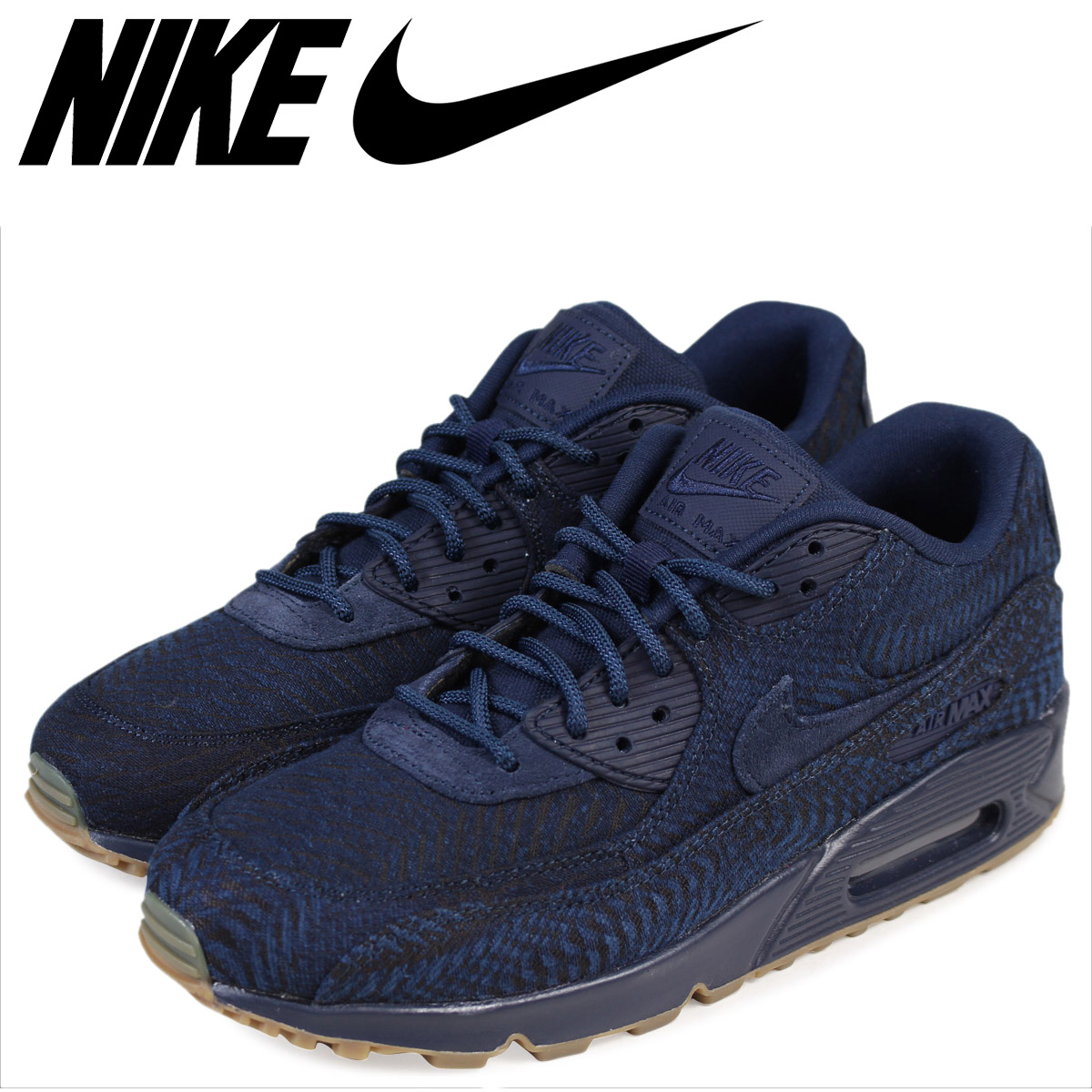 Sugar Online Shop: NIKE Kie Ney AMAX 90 sneakers AIR MAX 90 Nike Air Max 90 Premium Jacquard (Navy) 918358 400 | Jimmy