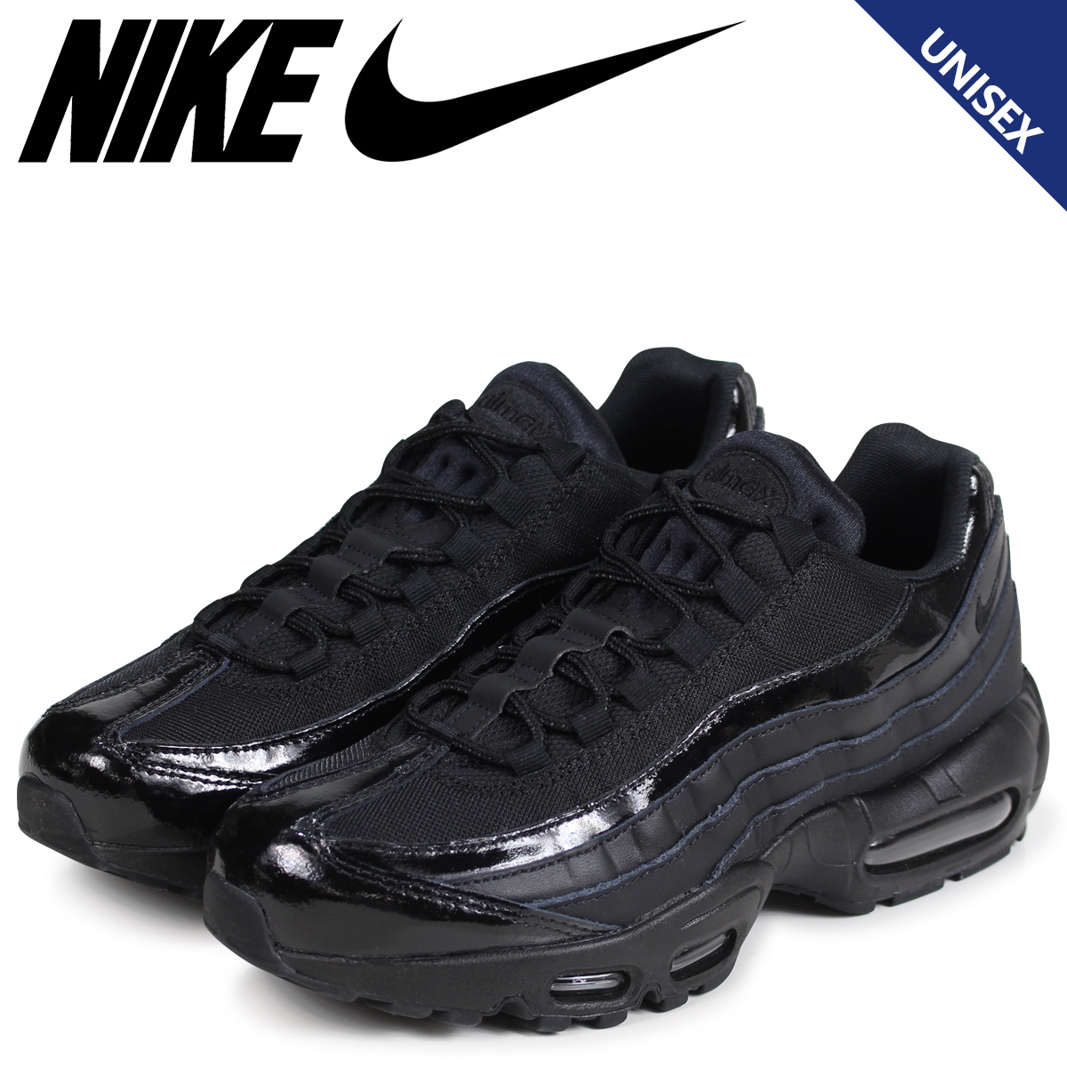 楽天市場 Nike ナイキ エアマックス95 スニーカー レディース メンズ Wmns Air Max 95 ブラック 黒 010 シュガーオンラインショップ