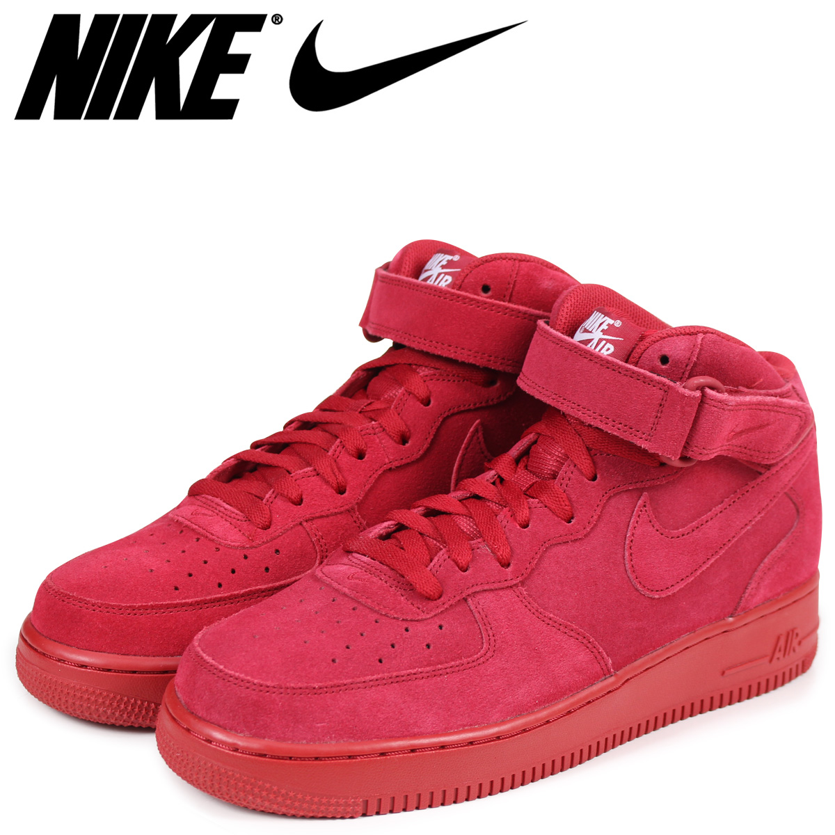 nike air force 1 mid men's red