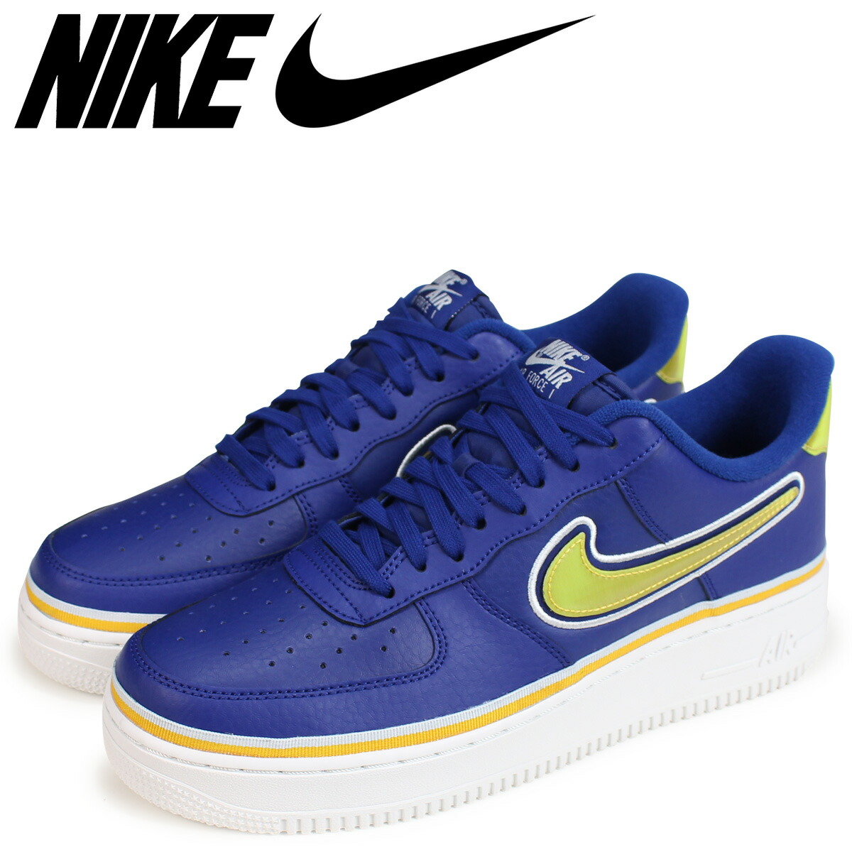 nike air force blue and yellow