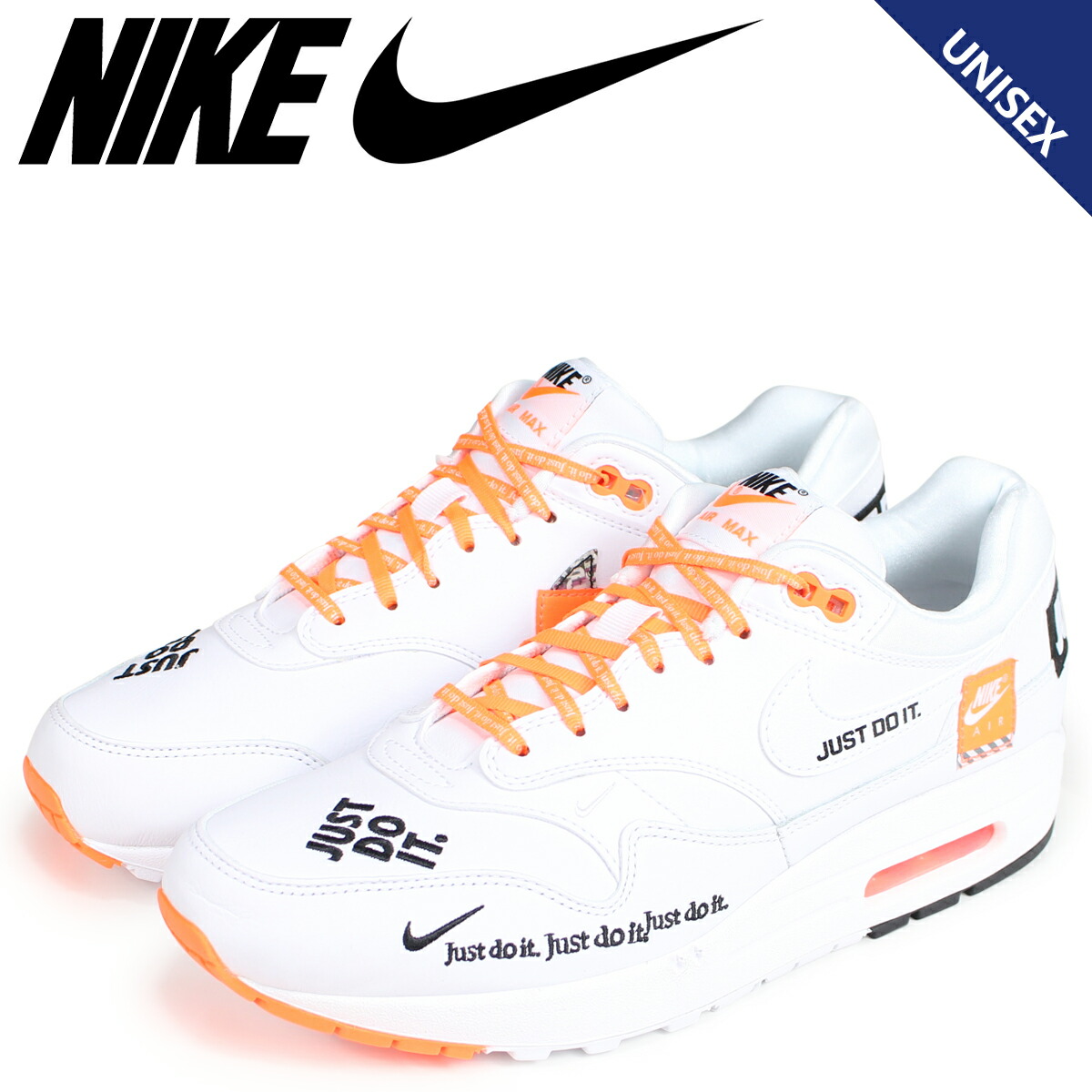 NIKE Kie Ney AMAX 1 sneakers men AIR MAX 1 SE JUST DO IT AO1021 100 white white NIKE Kie Ney AMAX 1 sneakers men AIR MAX 1 SE JUST DO IT AO1021 100 white white