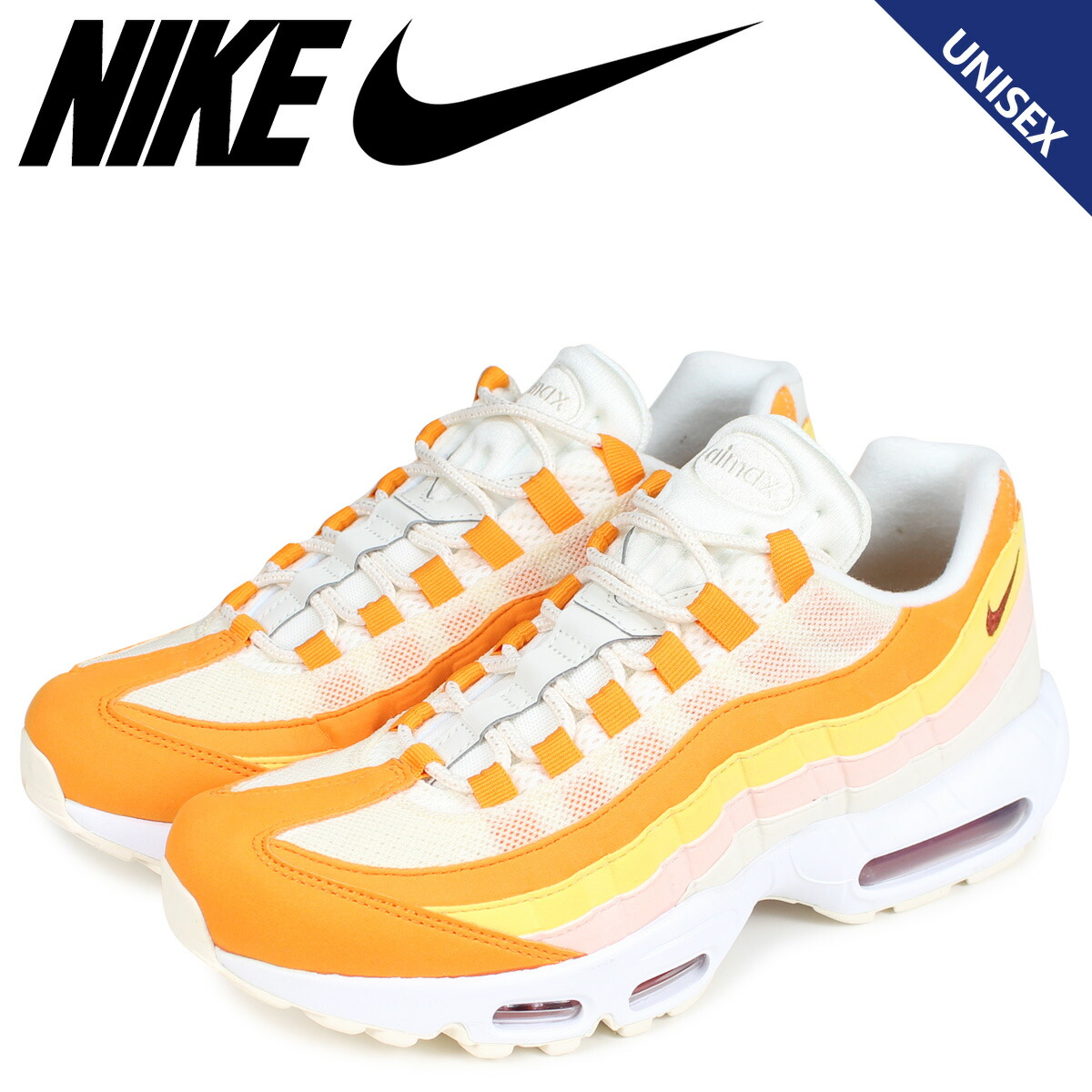 楽天市場 Nike ナイキ エアマックス95 スニーカー メンズ レディース Wmns Air Max 95 オレンジ 114 シュガーオンラインショップ