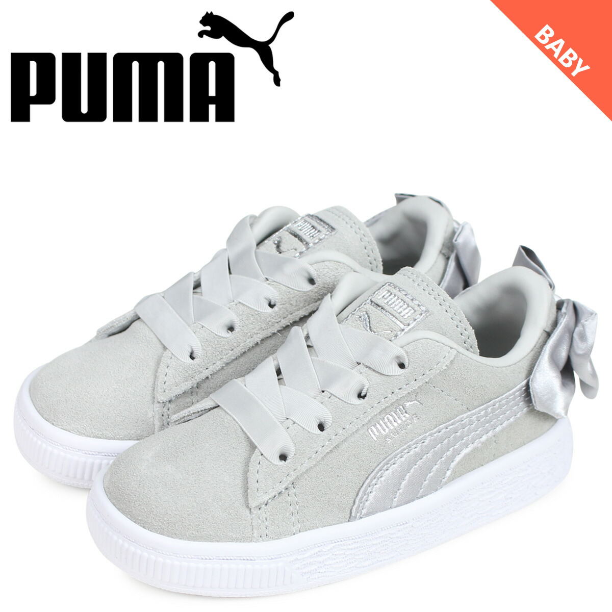 puma suede bow kids