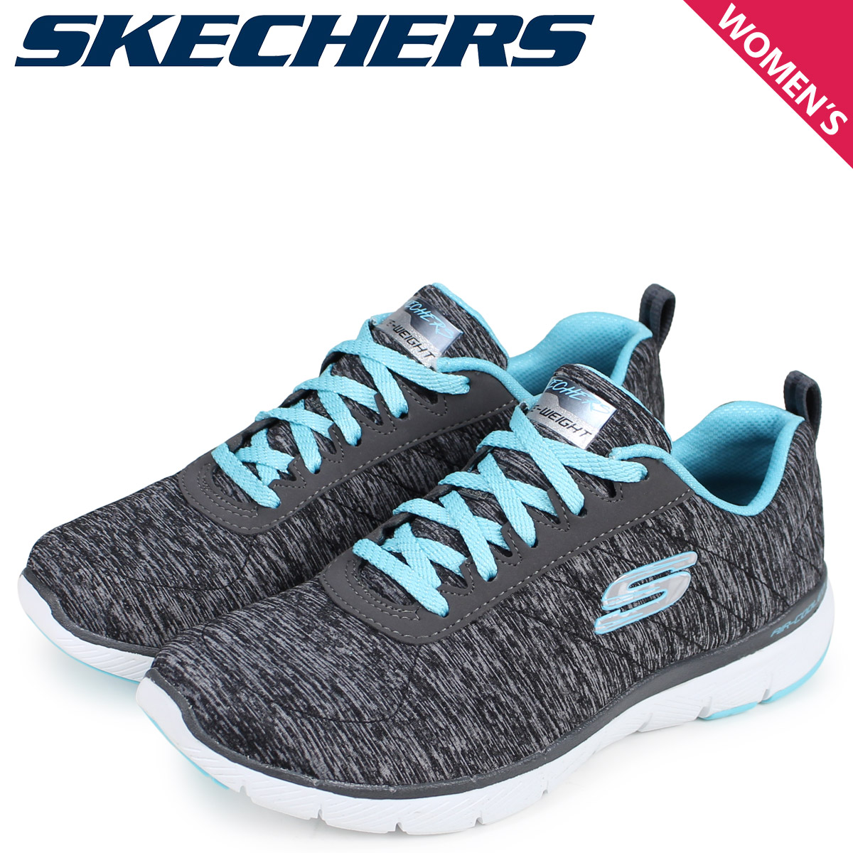 skechers flex appeal black