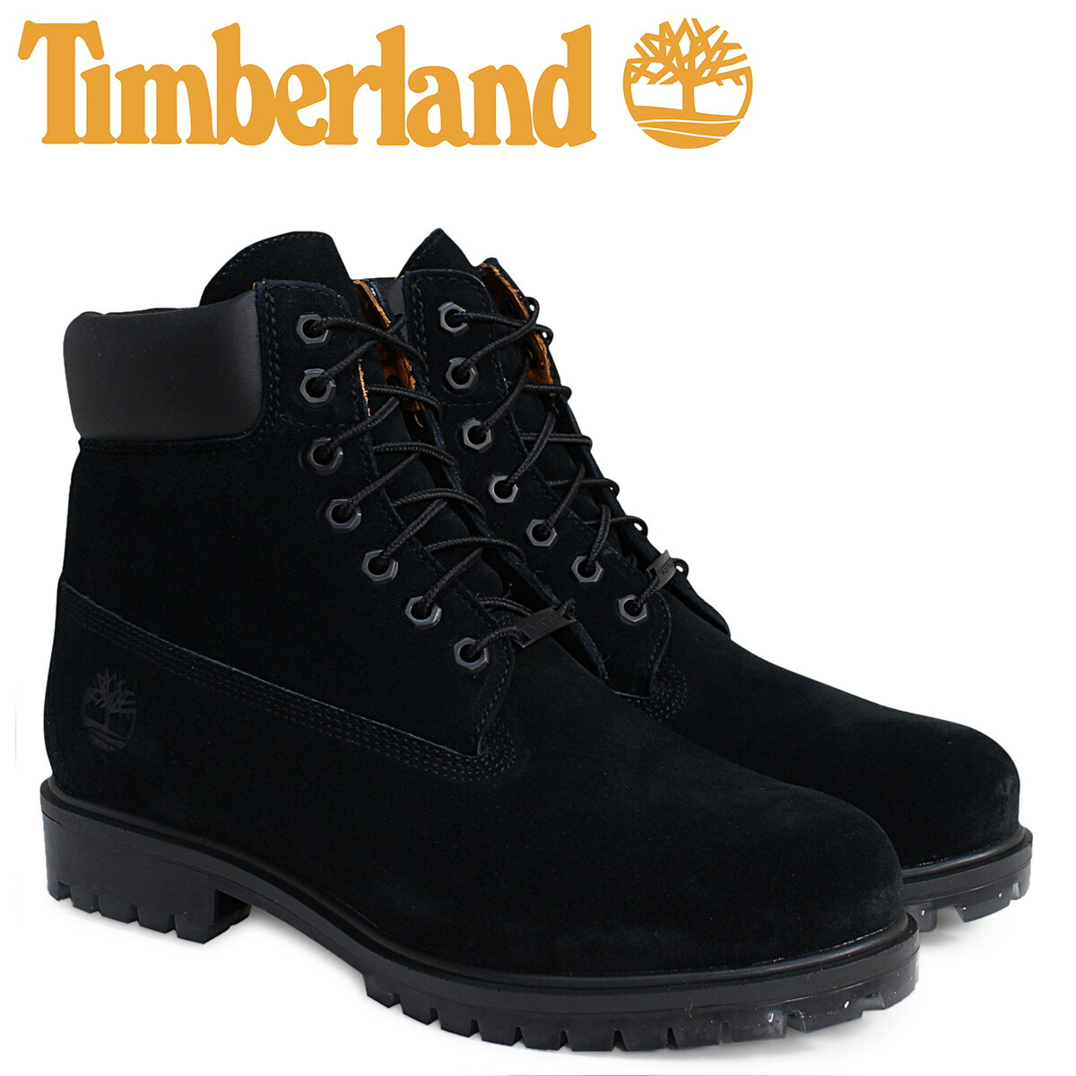 mens timberland black 6 premium boots