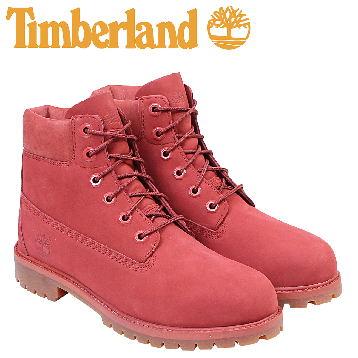 timberland 6 inch red