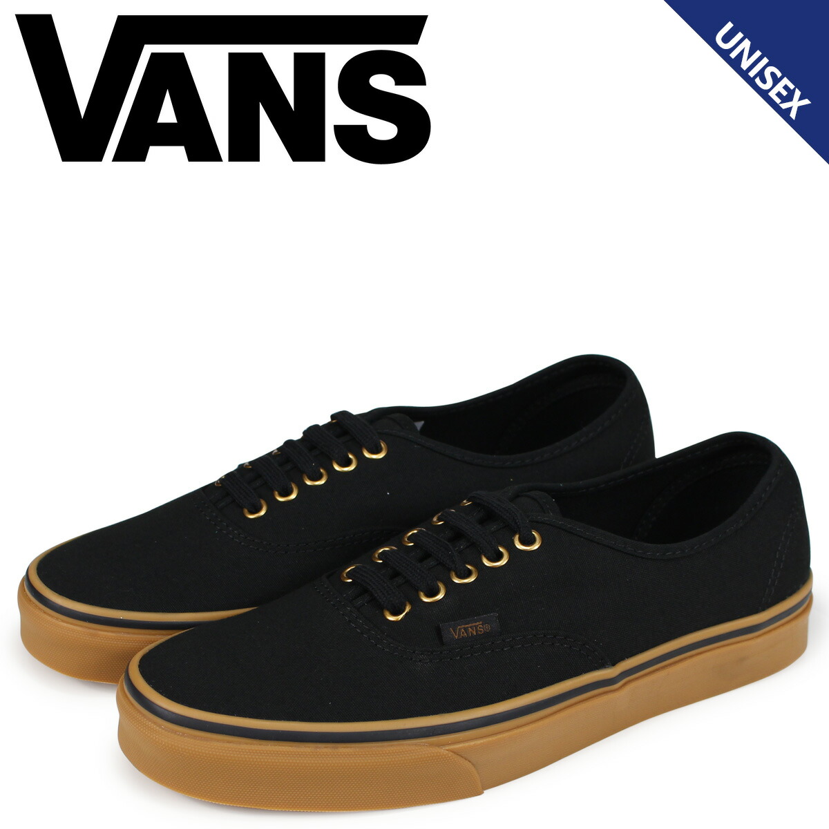 vans authentic black black