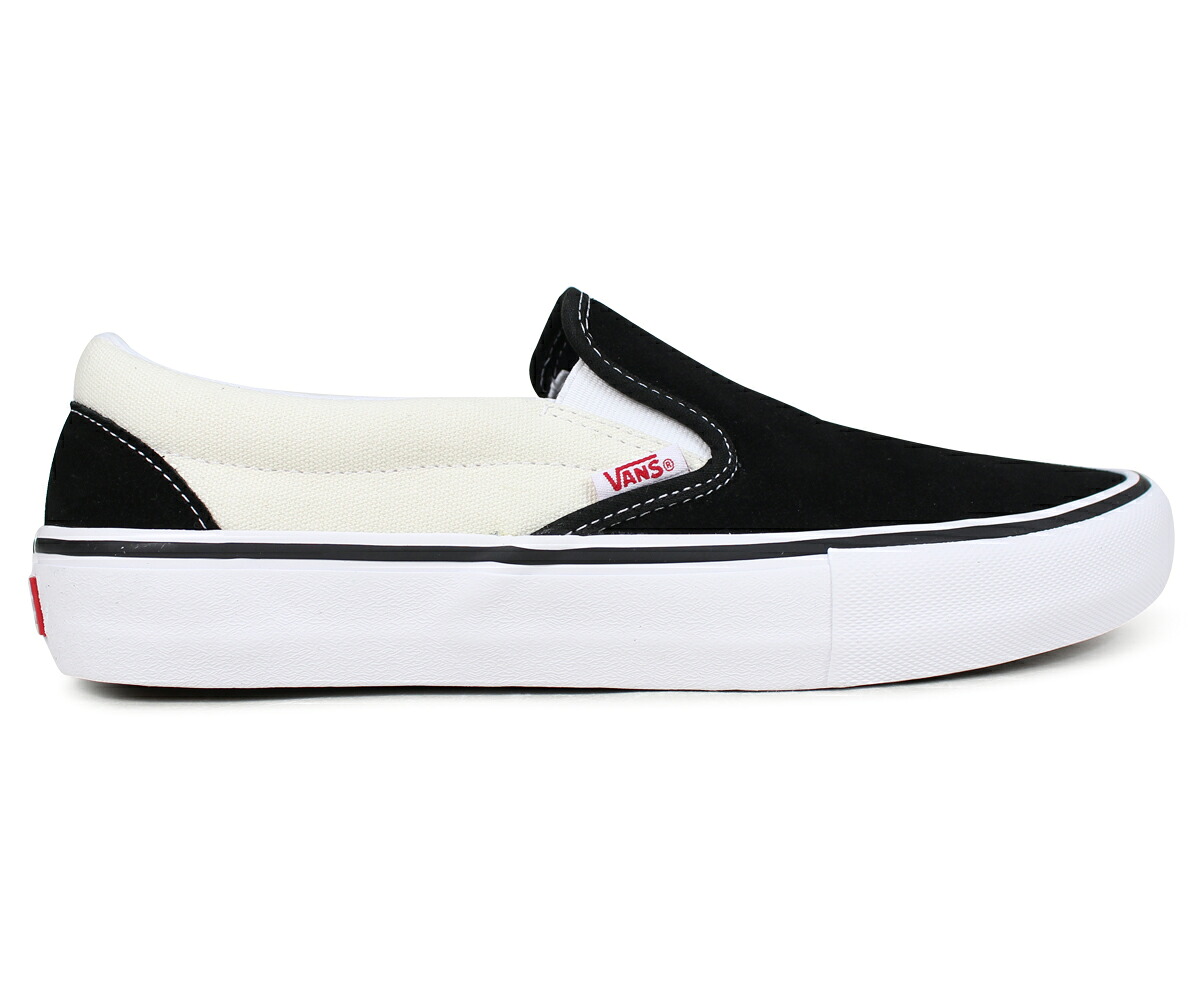 vans slip on pro white white