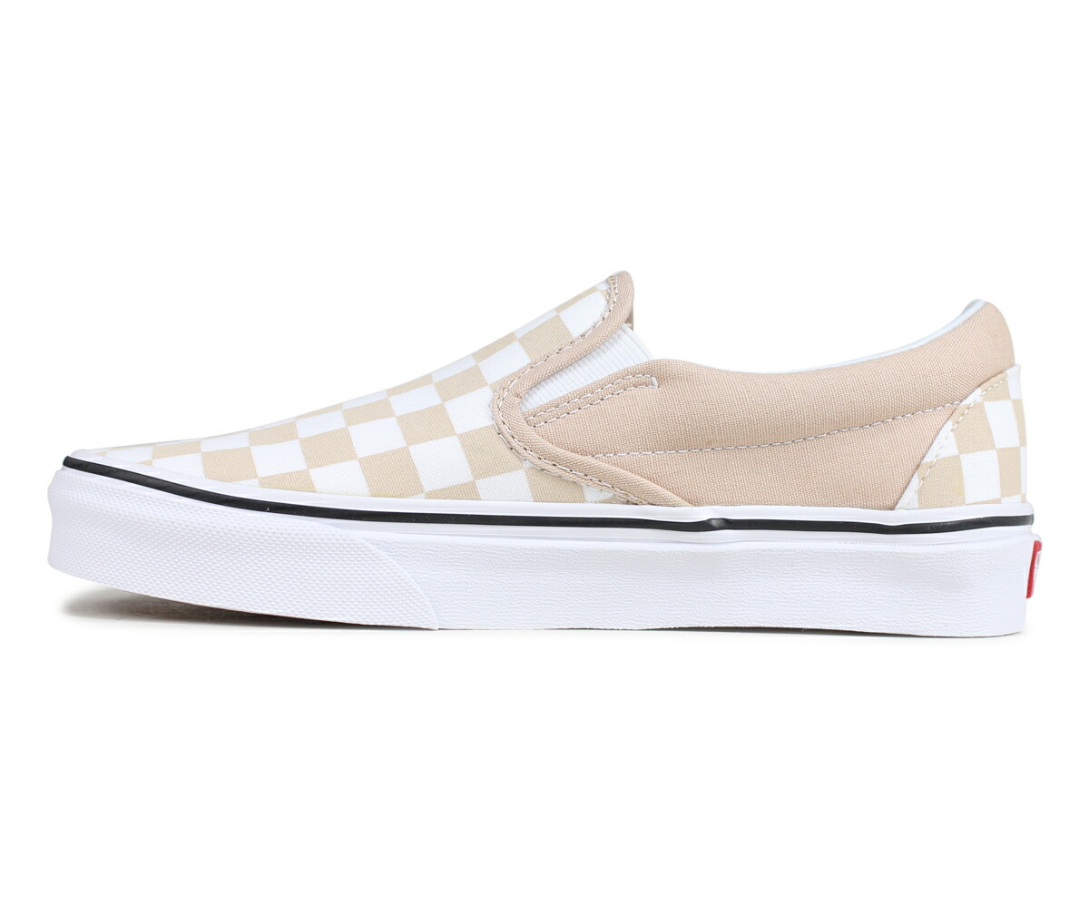 vans slip on beige