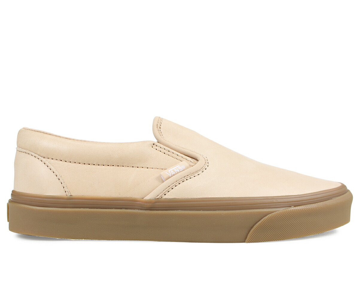 vans slip on beige