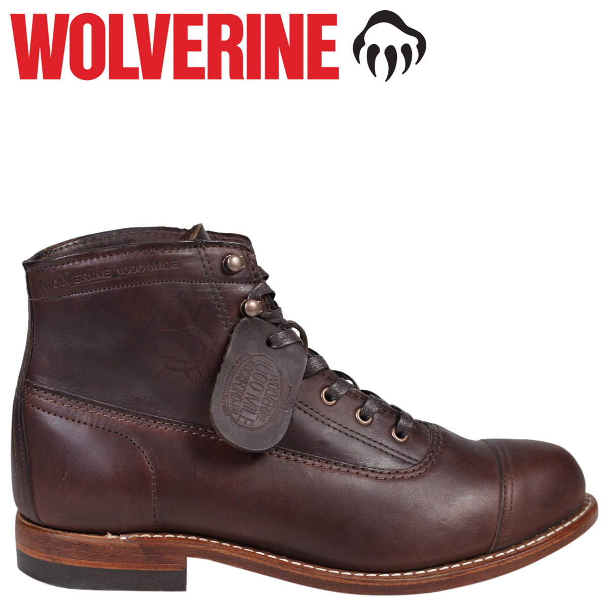 wolverine 1000 mile cap toe