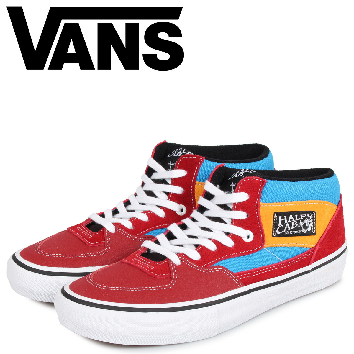 vans half cab pro red