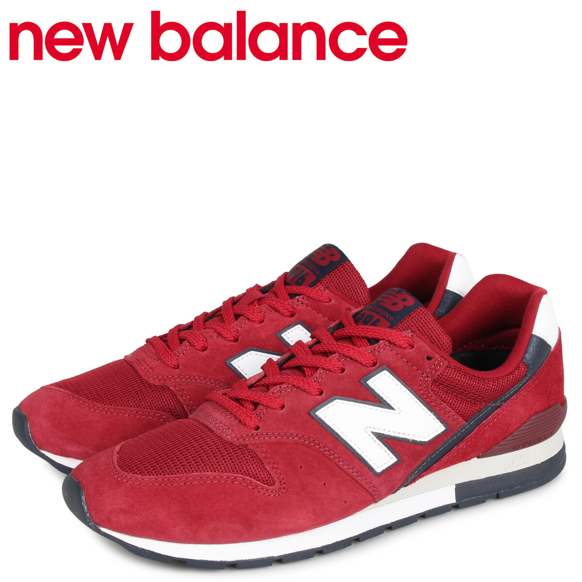 楽天市場 New Balance ニューバランス 996 スニーカー メンズ Dワイズ レッド Cm996ra シュガーオンラインショップ