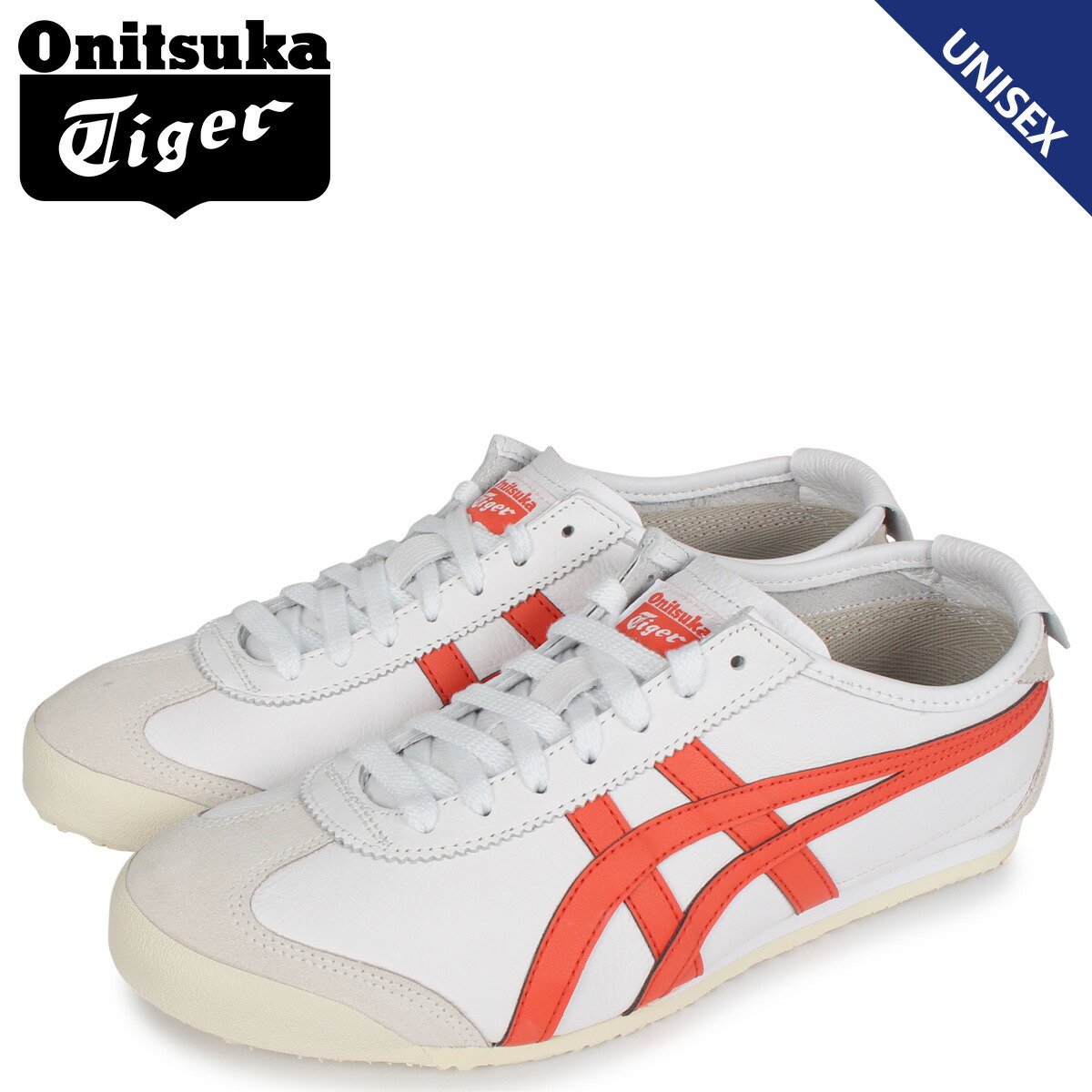 スニーカー 人気メーカー ブランド 66 Mexico レディース メンズ スニーカー 66 メキシコ オニツカタイガー Tiger Onitsuka ホワイト 11a1 106 白