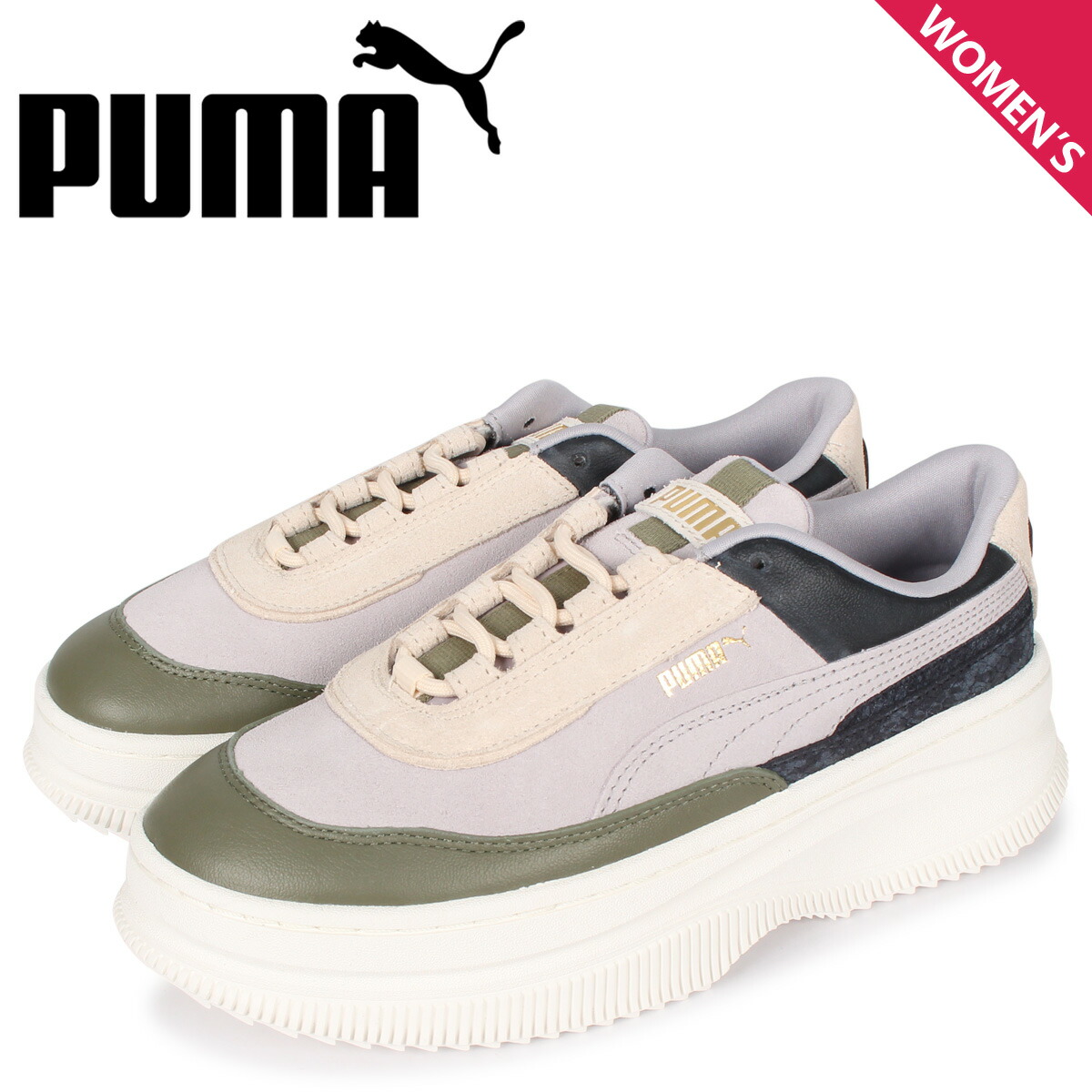 楽天市場 Puma プーマ デバレプタイル スニーカー レディース Deva Reptile Wns グレー 01 シュガーオンラインショップ