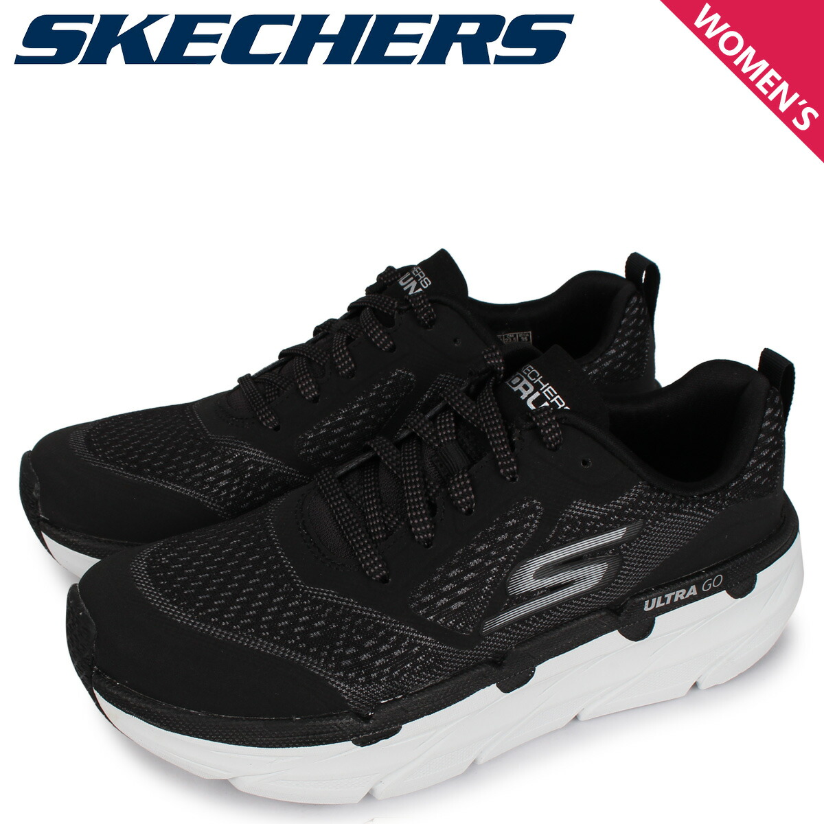 楽天市場 Skechers スケッチャーズ スニーカー レディース マックス クッション プレミア Max Cushioning Premier ブラック 黒 シュガーオンラインショップ