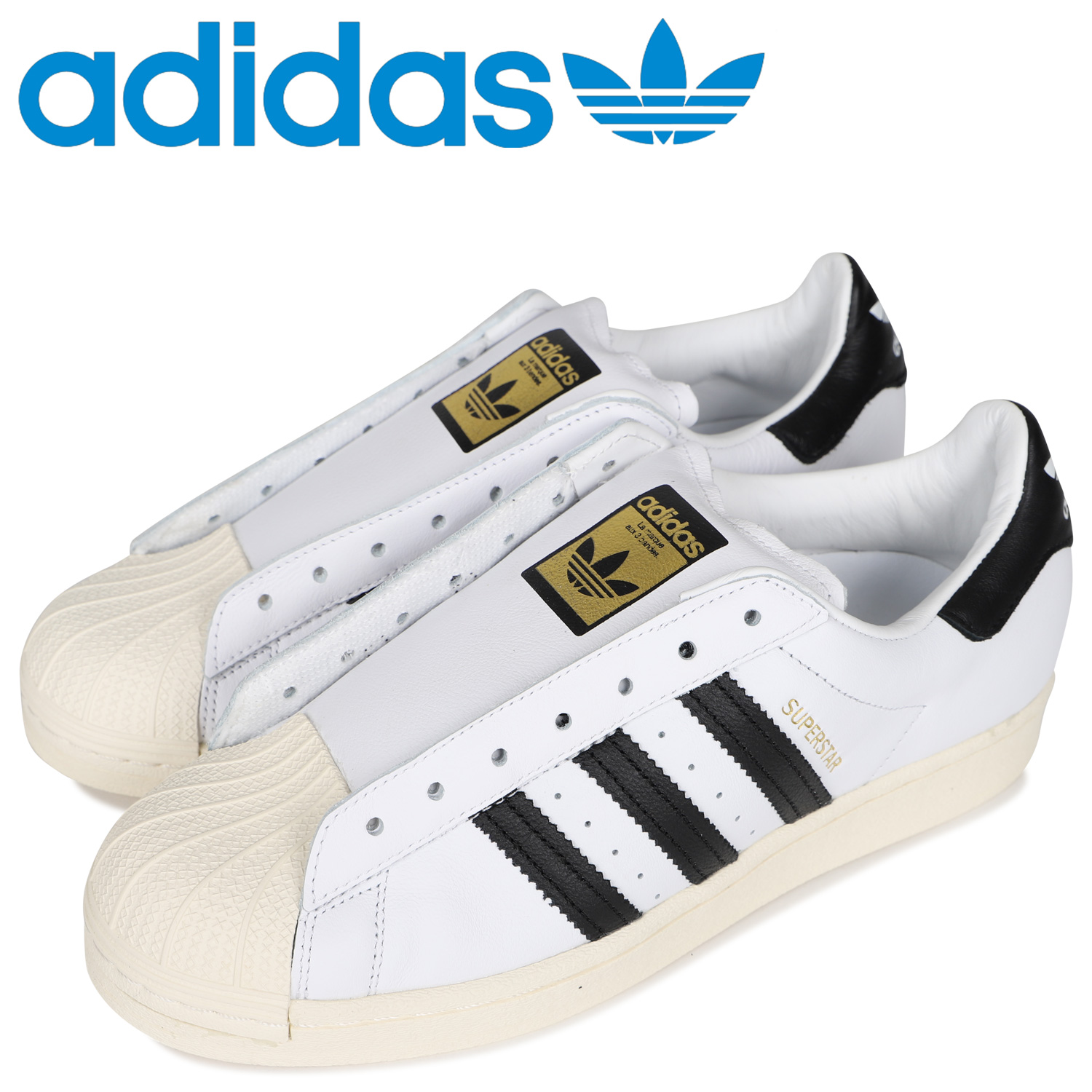 代引不可 最大600円offクーポン Adidas Originals アディダス オリジナルス スーパースター レースレス スニーカー スリッポン メンズ レディース Superstar Laceless ホワイト 白 Fv3017 超目玉 Www Cbetter In