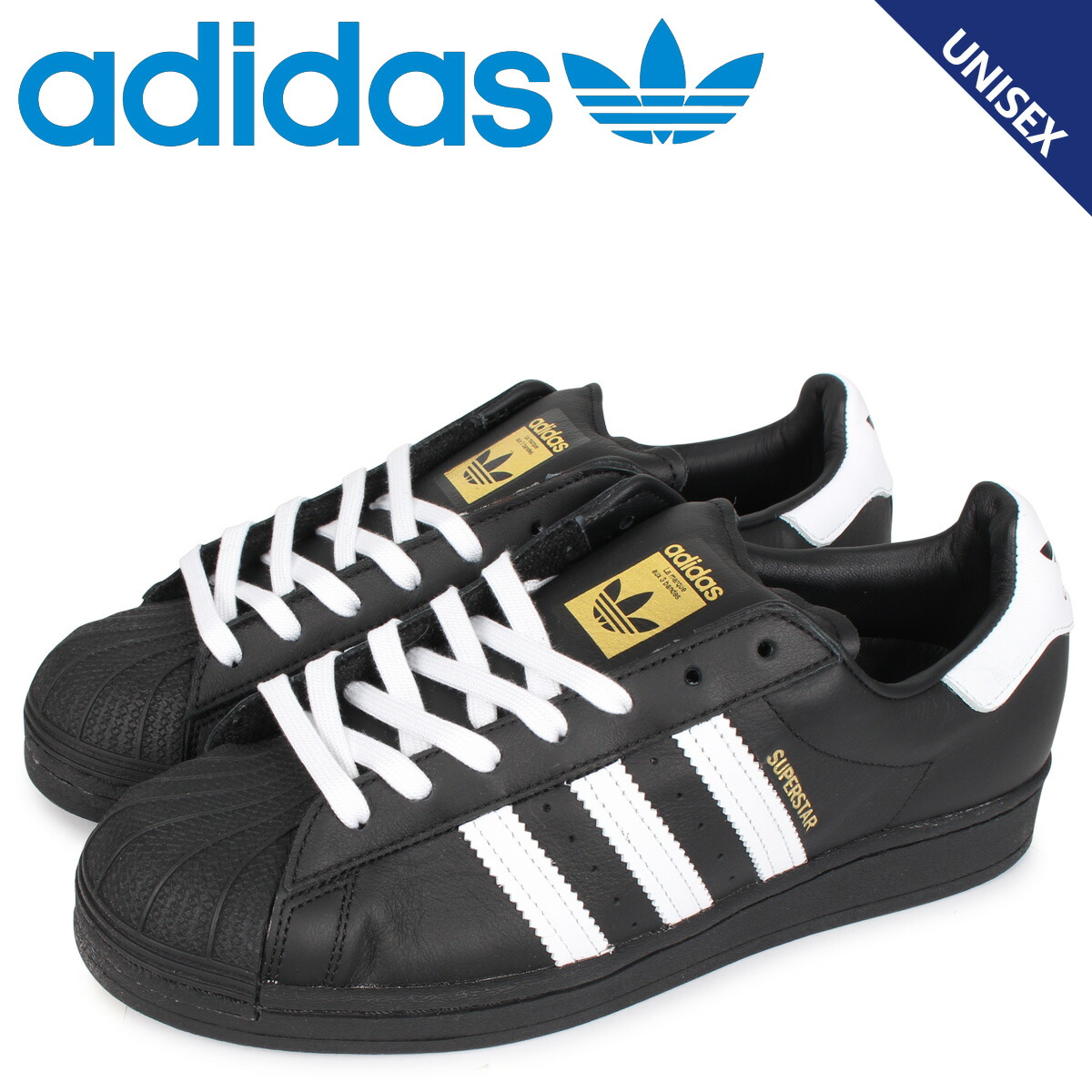 楽天市場 Adidas Originals アディダス オリジナルス スーパースター レースレス スニーカー スリッポン メンズ レディース Superstar Laceless ブラック 黒 Fv3018 シュガーオンラインショップ