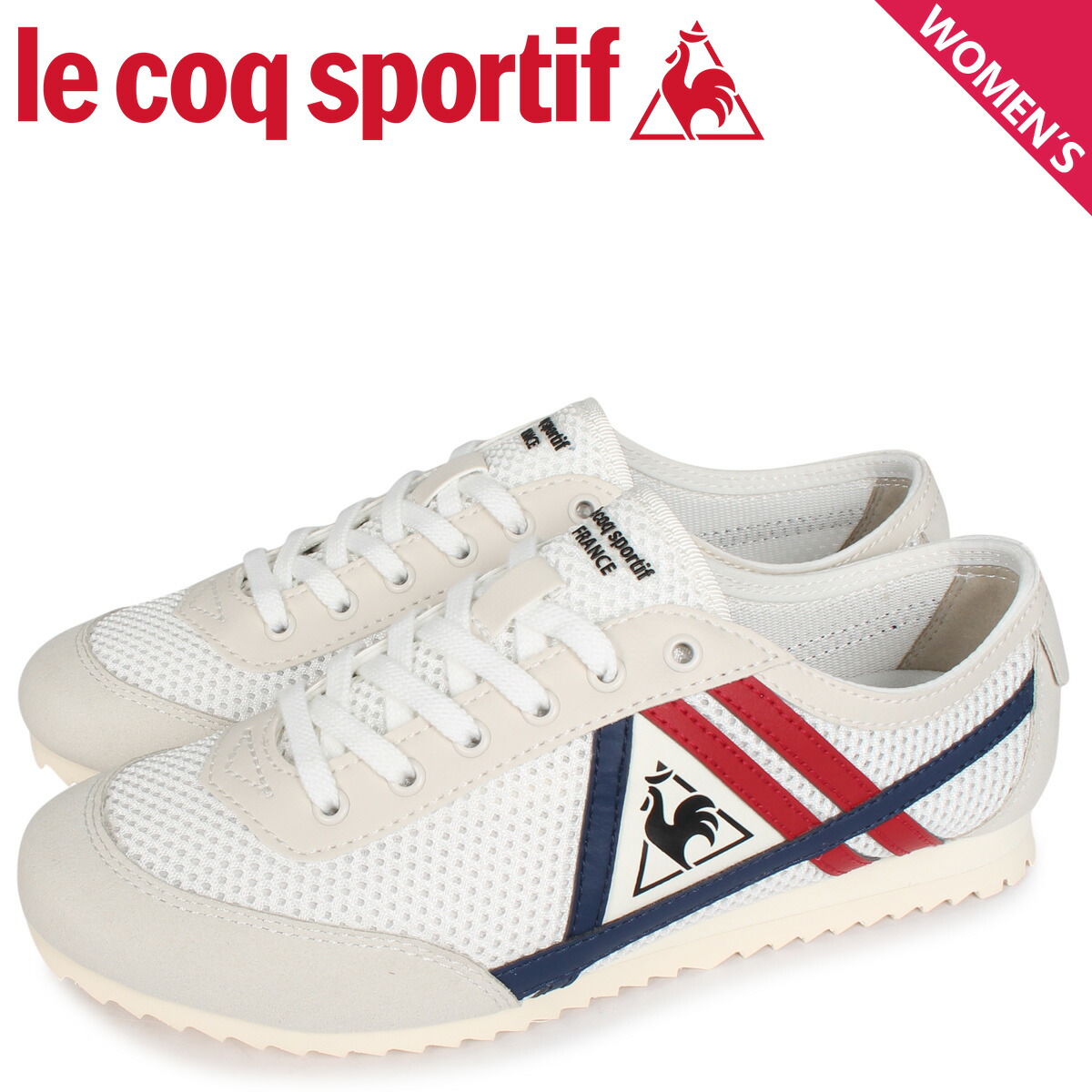 楽天市場 Le Coq Sportif ルコック スポルティフ La シャリュトリュ メッシュ スニーカー レディース La Chartreux Ms ホワイト 白 Ql3pjc34wn シュガーオンラインショップ