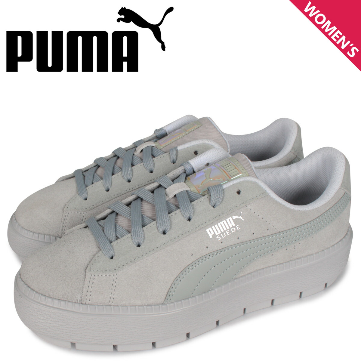 楽天市場 プーマ Puma スエード プラットフォーム スニーカー レディース 厚底 Suede Platform Trace Lite Wns グレー シュガーオンラインショップ