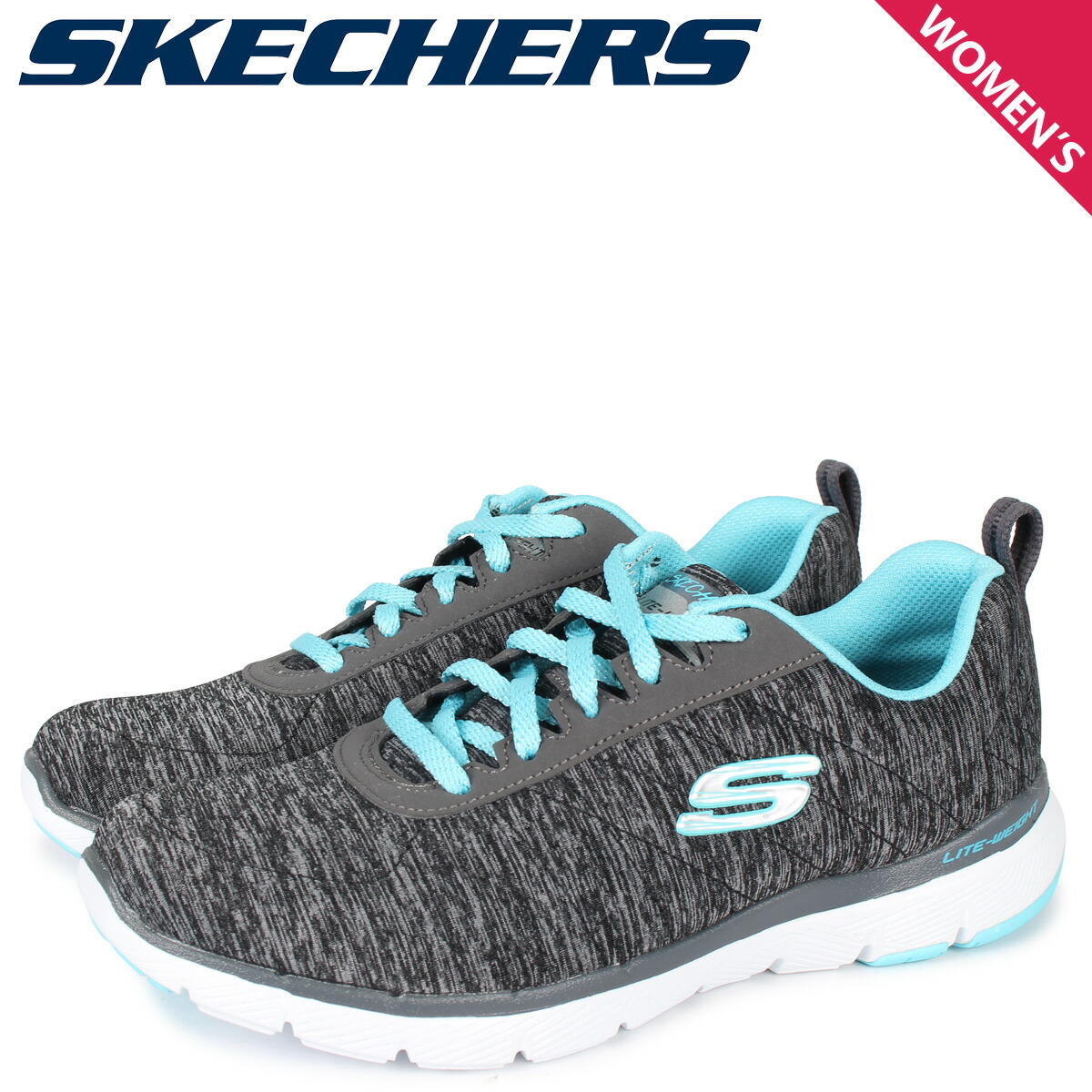 楽天市場 最大1000円offクーポン Skechers スケッチャーズ スニーカー レディース フレックス アピール Flex Appeal 3 0 ブラック 黒 w Bklb シュガーオンラインショップ