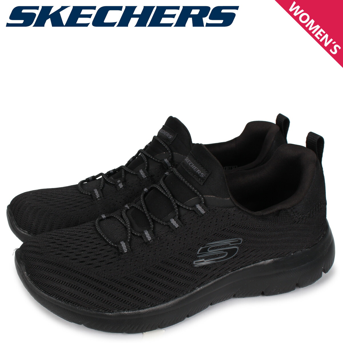 楽天市場 Skechers スケッチャーズ スニーカー レディース サミット Summits ブラック 黒 k シュガーオンラインショップ