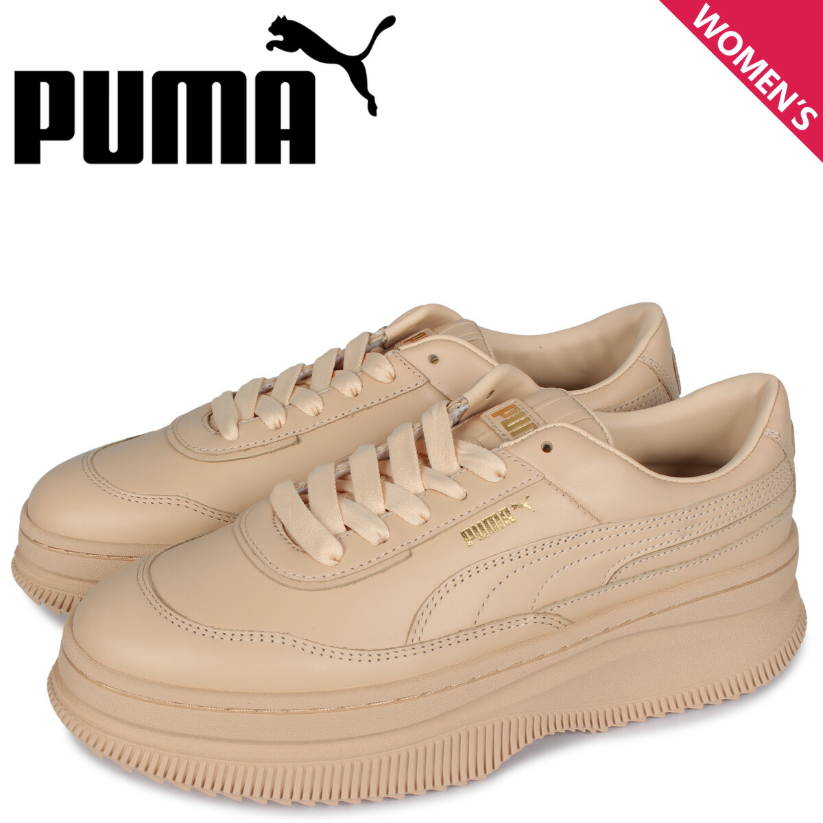 楽天市場 最大1000円offクーポン プーマ Puma デバ スニーカー レディース 厚底 Deva ベージュ シュガーオンラインショップ